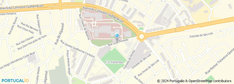 Mapa de Centro Hospitalar do Algarve, E.p.e.