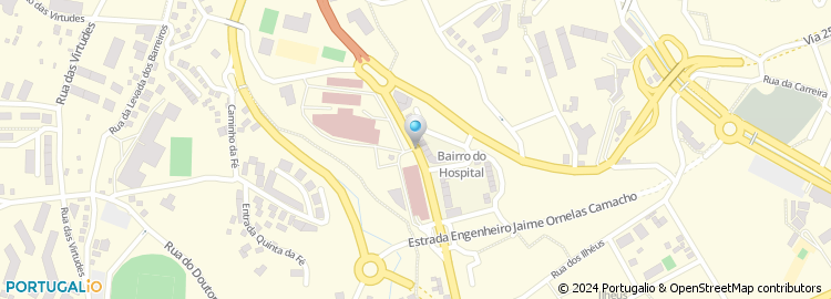 Mapa de Centro Hospitalar do Funchal