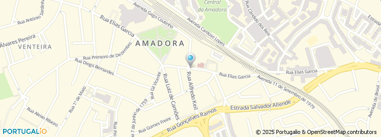 Mapa de Centro Iluminante da Amadora