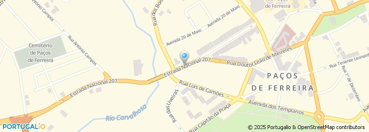 Mapa de Centro Medico e de Enfermagem de Paços de Ferreira