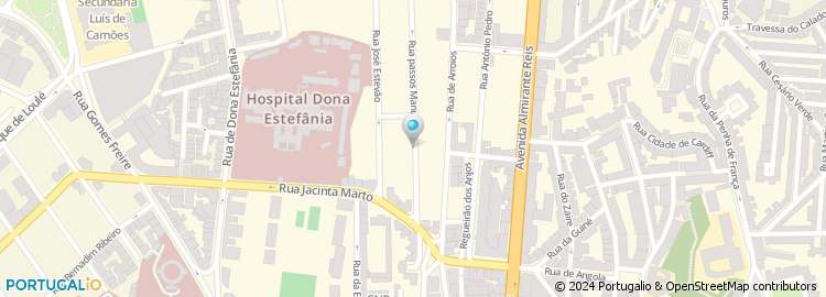 Mapa de Centro Medico Passos Manuel, Lda