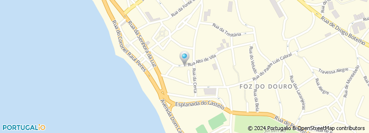 Mapa de Centro Operario de Cultura e Recreio da Foz do Douro