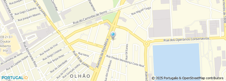 Mapa de Centro Policlinico de Olhão