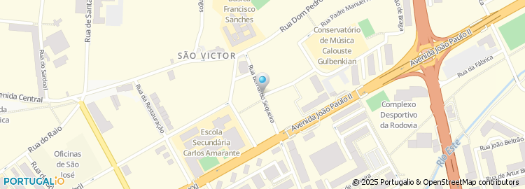 Mapa de Centro Recrutamento Braga