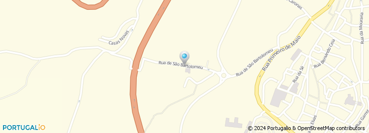 Mapa de Centro Social Comunitario de São Bartolomeu