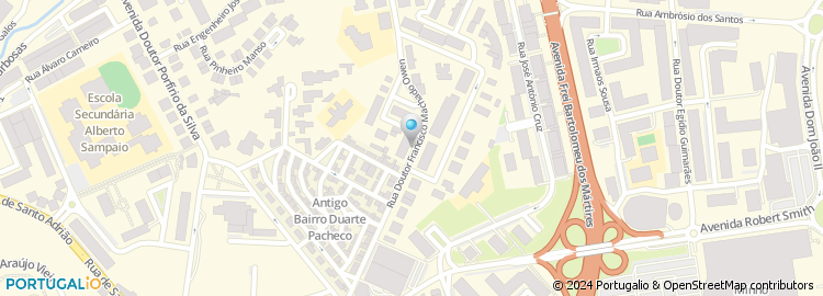 Mapa de Centro Social da Igreja Evangelica Metodista Portuguesa em Braga - Arca de Noe