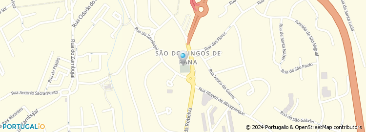 Mapa de Centro Social da Paróquia de Nossa Senhora da Conceição da Abóboda- Talaíde