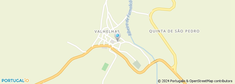Mapa de Centro Social e Cultural de Valhelhas