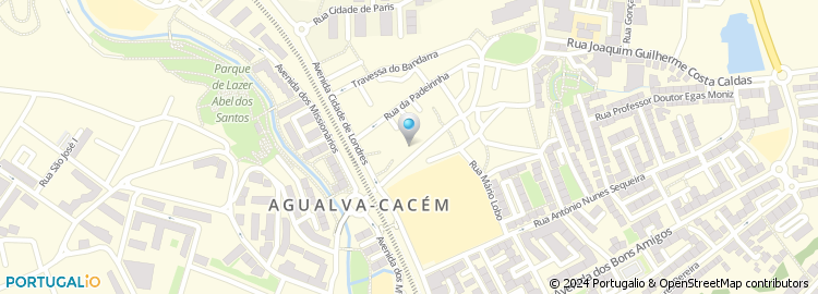 Mapa de Centro Social Paroquial de Agualva