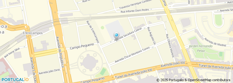 Mapa de Cervejaria A Imperial do Campo Pequeno