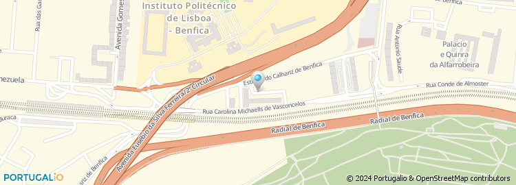 Mapa de Charcutaria Calhariz de Benfica, Lda