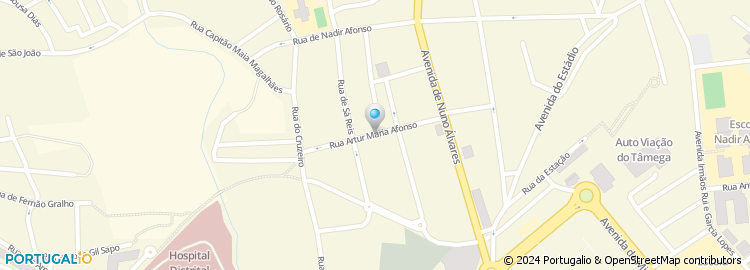 Mapa de Rua Artur Maria Afonso