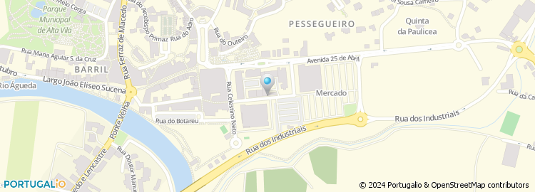 Mapa de Cibave - Associação da Indústria de Ceramica da Região de Aveiro