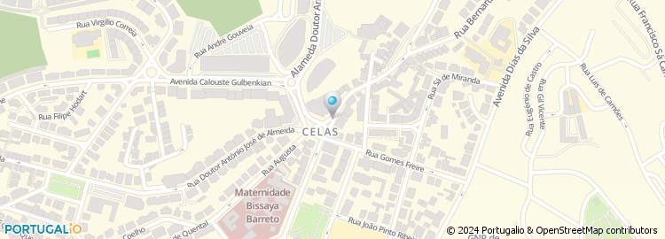 Mapa de Circulo de Artes Plasticas da Academia de Coimbra - CAPAC
