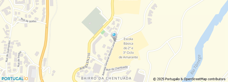 Mapa de Clínica de Amarante - Hospital da Luz