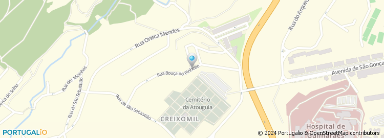 Mapa de Clinica de Cardiologia de Guimaraes, Lda