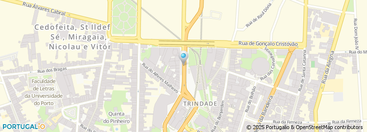 Mapa de Clinica de Medicina Dentaria da Trindade, Lda