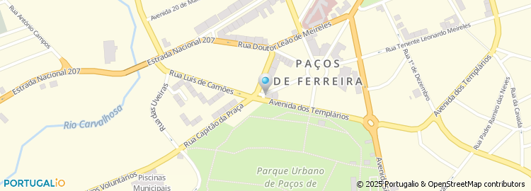 Mapa de Clínica de Paços de Ferreira