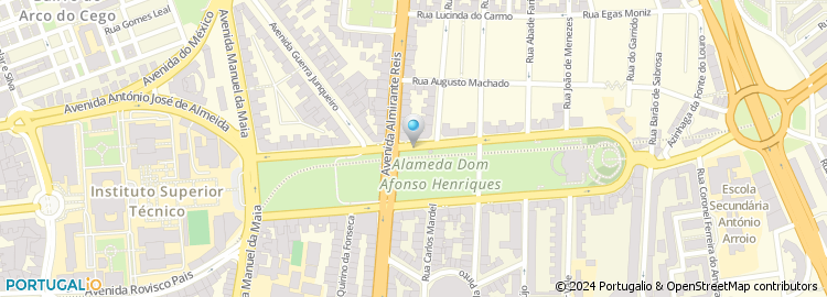 Mapa de Clinica Dentaria da Alameda de A. Lobo Cesar, Lda