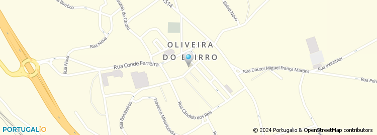 Mapa de Clinica Medicina Dentária Moliceiro, Oliveira do Bairro