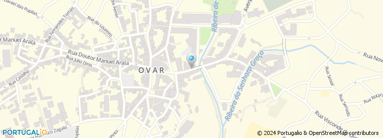 Mapa de Clinica Oftalmologica de Ovar, Lda