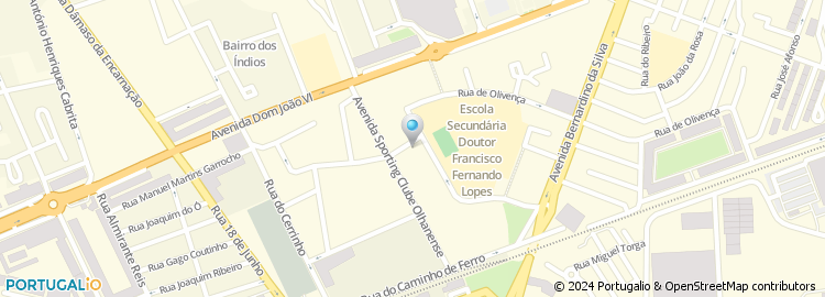 Mapa de Clinica S. Miguel de Olhão