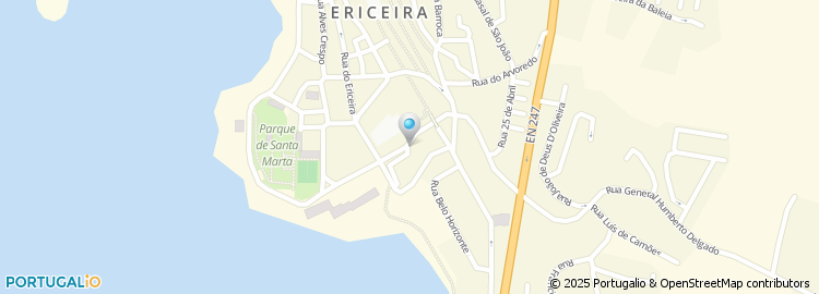 Mapa de Clinica Veterinaria da Ericeira, Lda