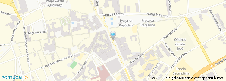 Mapa de Clínicas Alba, Saúde Dentária, Braga