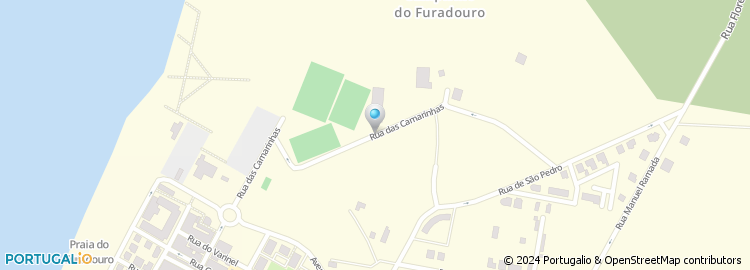 Mapa de Clube de Campismo do Furadouro