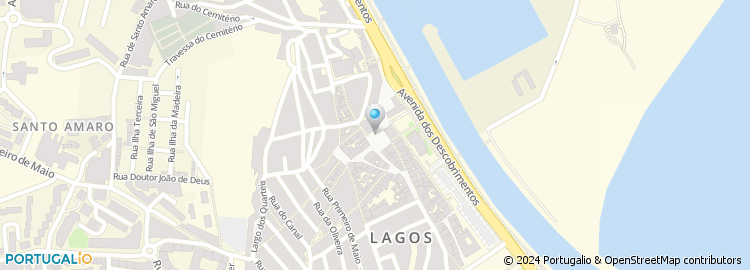 Mapa de Clube de Vela de Lagos