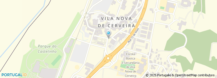 Mapa de Clube Desportivo de Cerveira