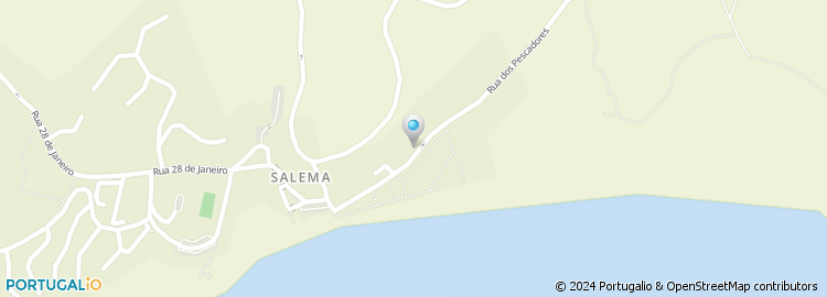 Mapa de Clube Recreativo Praia da Salema