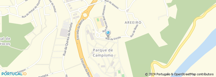 Mapa de Coimbra Camping, Ar Puro Campings