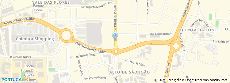 Mapa de Rotunda Estrada da Beira