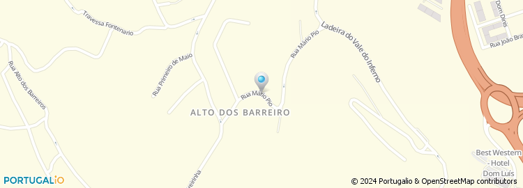 Mapa de Rua Mário Pio