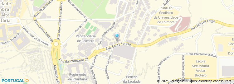 Mapa de Rua Santa Teresa