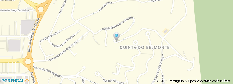 Mapa de Travessa da Rua da Quinta do Belmonte