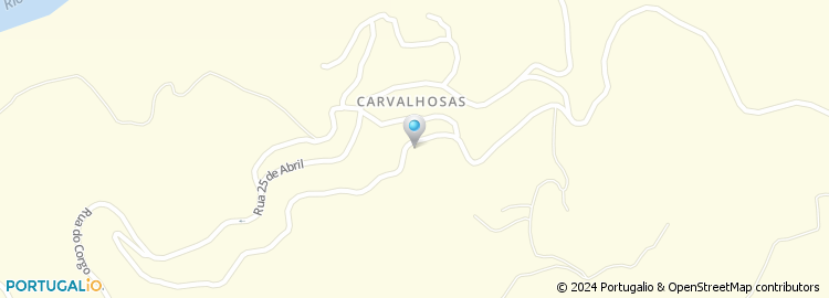 Mapa de Estrada das Carvalhosas