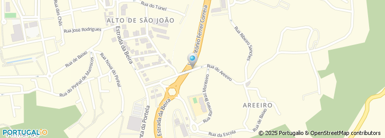 Mapa de Largo do Areeiro