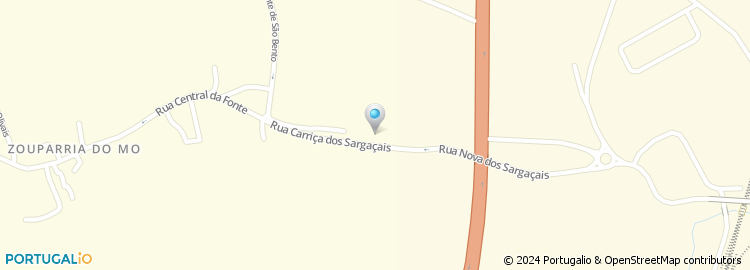 Mapa de Rua Carriça dos Sargaçais