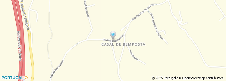 Mapa de Rua Casal da Bemposta