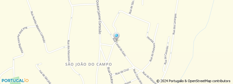 Mapa de Rua Casal do Gaio