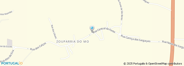 Mapa de Rua Central da Fonte