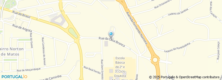 Mapa de Rua da Casa Branca