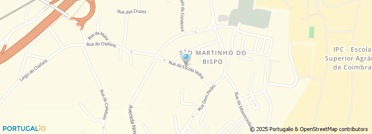 Mapa de Rua da Escola Velha