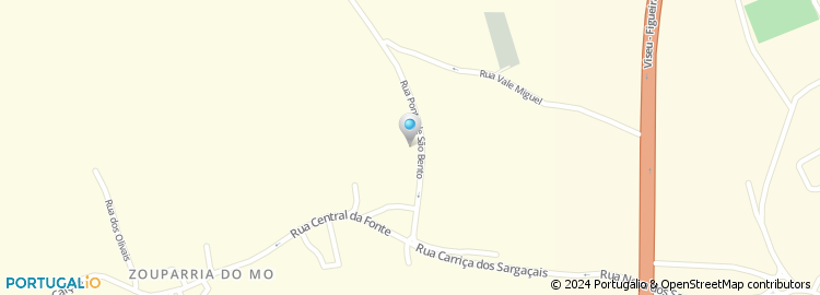 Mapa de Rua da Ponte de São Bento