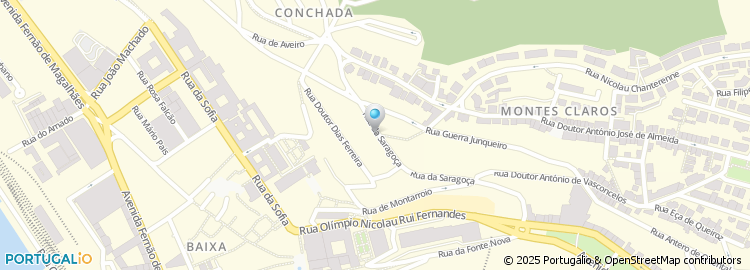 Mapa de Rua da Saragoça
