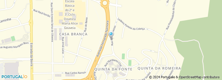 Mapa de Rua das Romeiras
