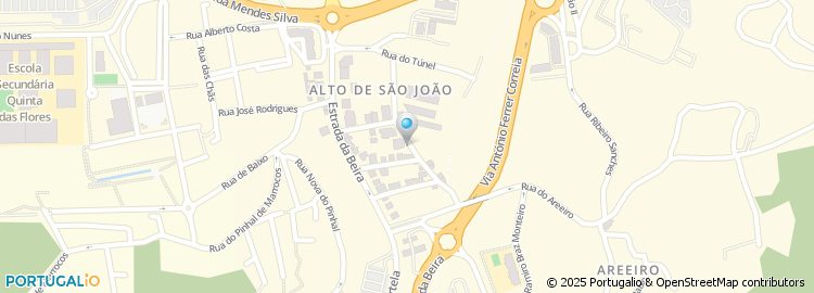 Mapa de Rua do Alto de São João