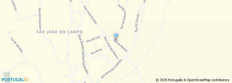Mapa de Rua do Plátano